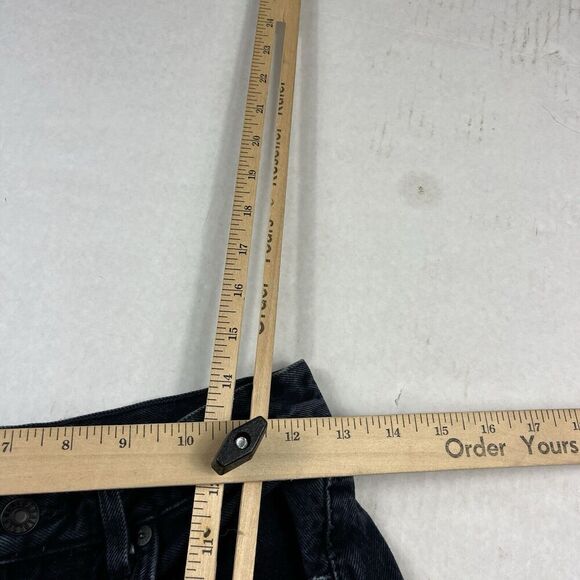 Agolde Womens Cropped Riley Jeans Blue Frayed Hem High Rise Button Up Size 25 - Picture 10 of 13